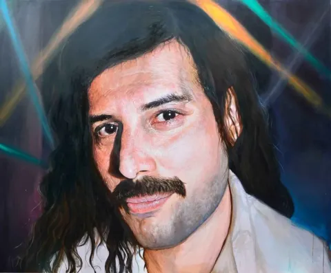 Bu eser MERVE KURT tarafından 2017 yılında 130x160 cm ölçülerinde Tuval üzeri yağlı boya tekniği ile yapılmıştır.