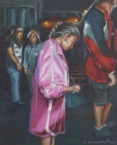 CENGİZHAN KONURALP — 2017 Bu eser CENGİZHAN KONURALP tarafından 2017 yılında 27x22 cm ölçülerinde Duralit üzeri akrilik boya tekniği ile yapılmıştır.
