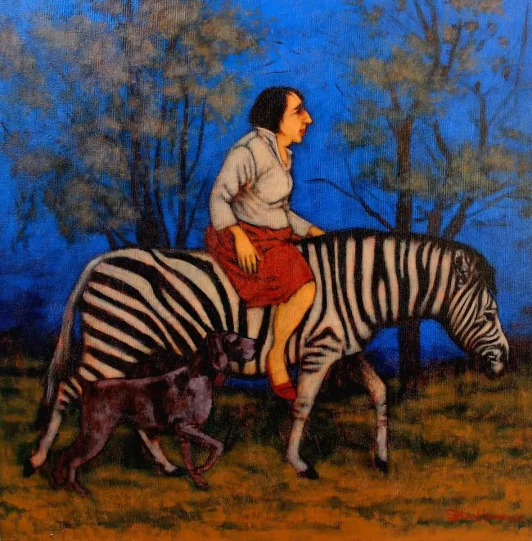 "Açık alan" eseri ORHAN UMUT tarafından 2017 yılında 70x70 cm ölçülerinde Tuvale üzeri akrilik boya boya tekniği ile yapılmıştır.