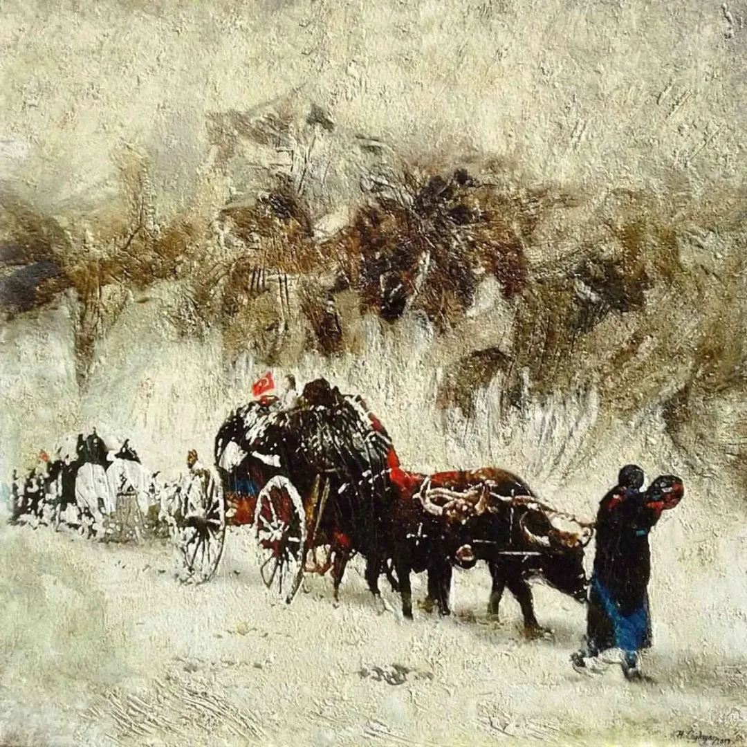 yakınlaştır "Kuva-yi Milliye" eseri HASAN ÇAĞLAYAN tarafından 2017 yılında 70x70 cm ölçülerinde Tuval üzeri karışık teknik tekniği ile yapılmıştır.