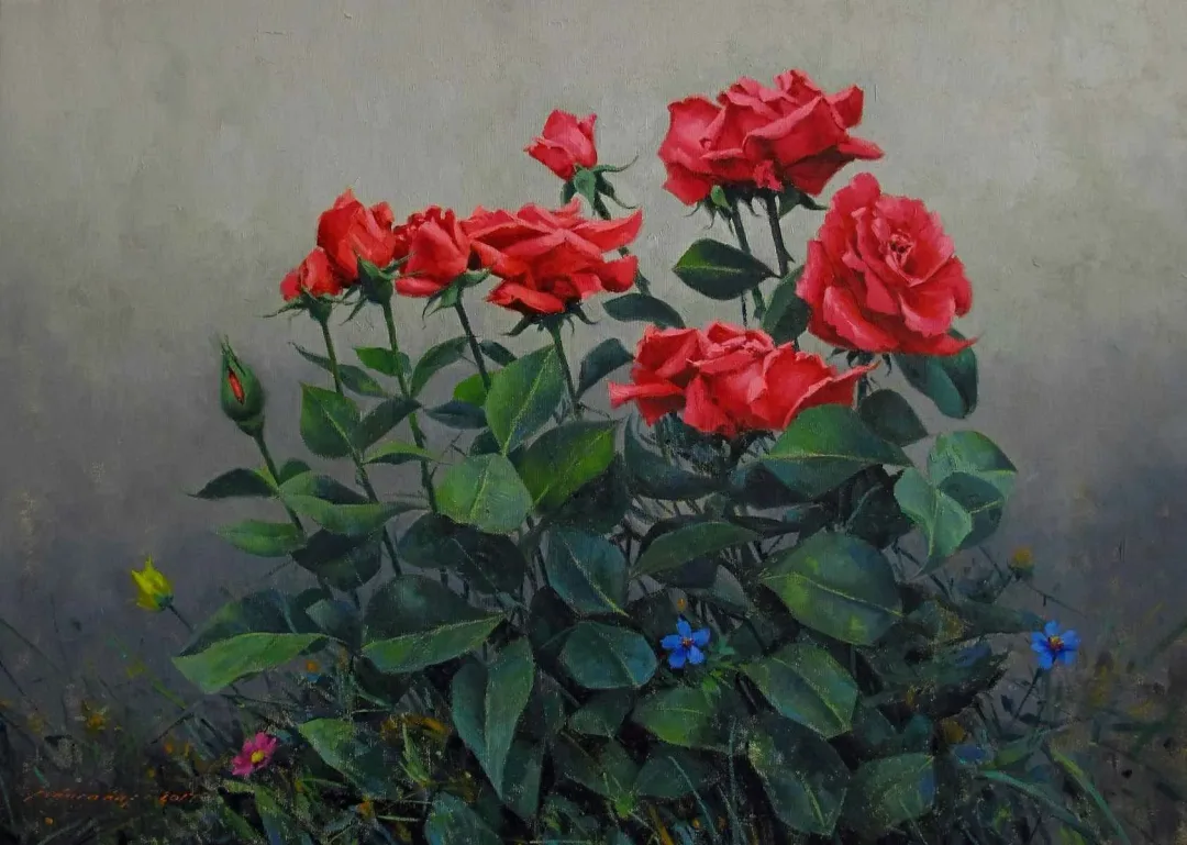 yakınlaştır "Kırmızı güller" eseri FATİH KARAKAŞ tarafından 2017 yılında 50x70 cm ölçülerinde Tuval üzeri yağlı boya tekniği ile yapılmıştır.