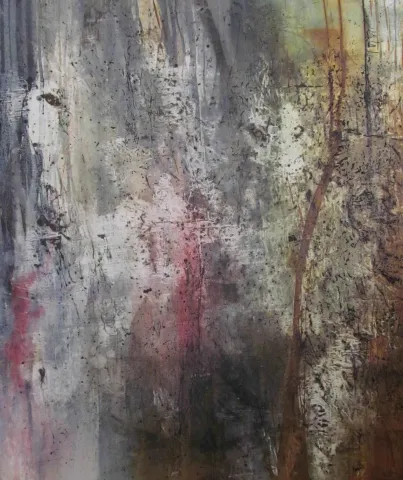 MEHDİ SAADETİ — “İsimsiz”, 2016 "İsimsiz" eseri MEHDİ SAADETİ tarafından 2016 yılında 150x125 cm ölçülerinde Tuval üzeri karışık teknik tekniği ile yapılmıştır.