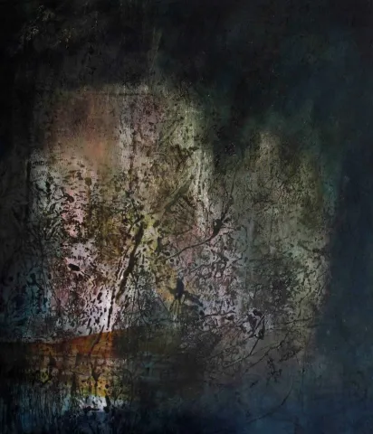 MEHDİ SAADETİ — “İsimsiz”, 2016 "İsimsiz" eseri MEHDİ SAADETİ tarafından 2016 yılında 135x114 cm ölçülerinde Tuval üzeri karışık teknik tekniği ile yapılmıştır.
