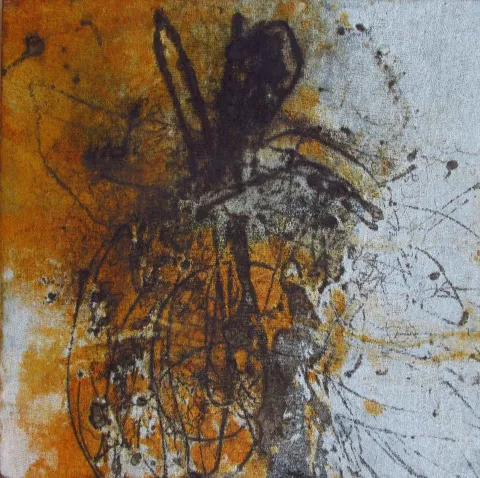 MEHDİ SAADETİ — “İsimsiz”, 2012 "İsimsiz" eseri MEHDİ SAADETİ tarafından 2012 yılında 40x40 cm ölçülerinde Tuval üzeri karışık teknik tekniği ile yapılmıştır.