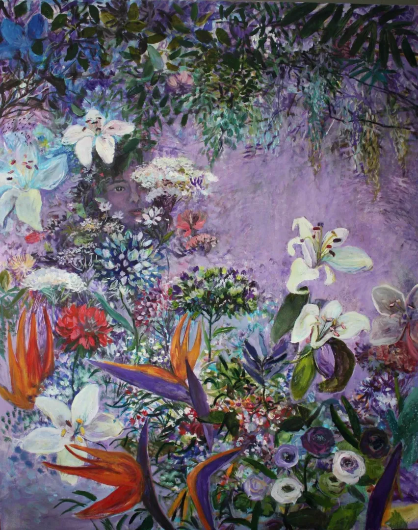yakınlaştır "Ay Altında Barış" eseri NİL KÖKEN tarafından 150x120 cm ölçülerinde Tuval üzeri yağlı boya tekniği ile yapılmıştır.
