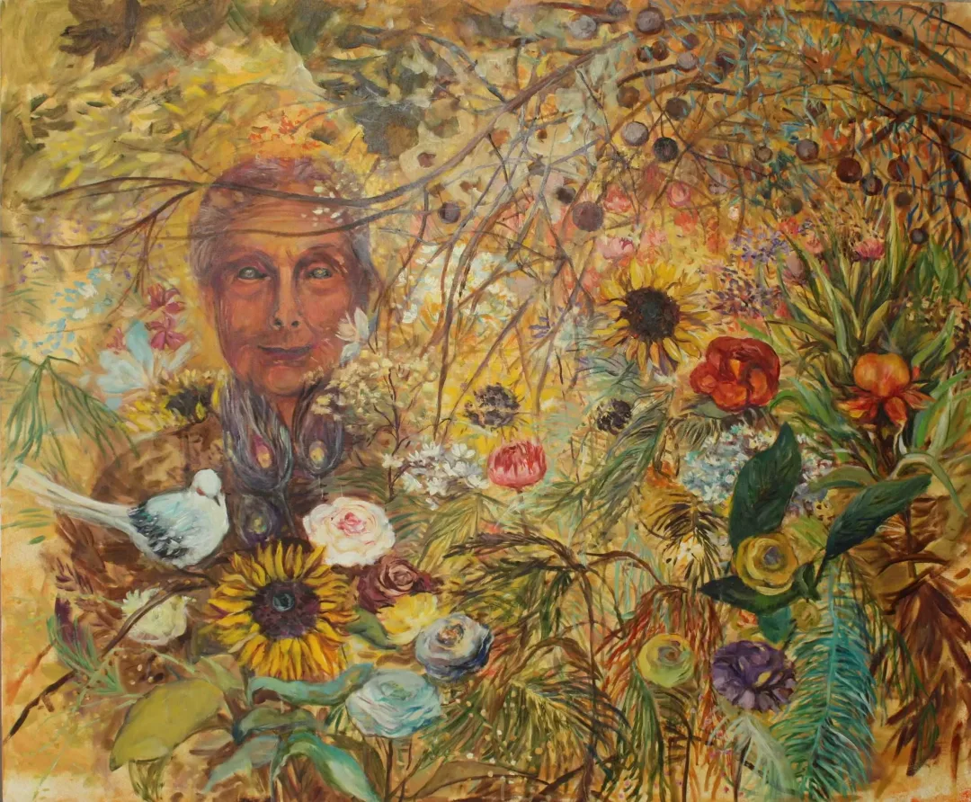 yakınlaştır "Büyük Anne" eseri NİL KÖKEN tarafından 100x120 cm ölçülerinde Tuval üzeri yağlı boya tekniği ile yapılmıştır.