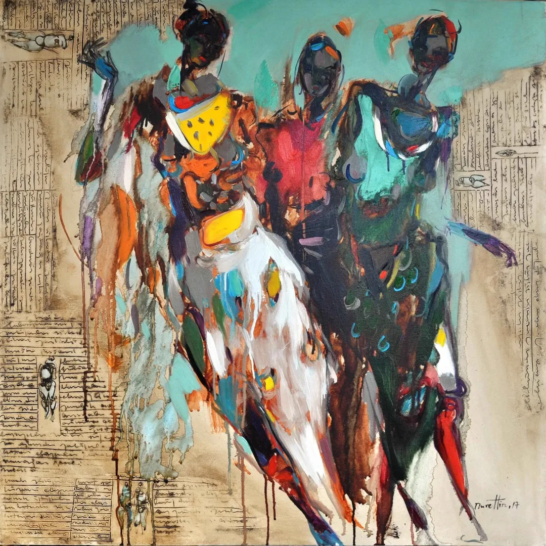 NURETTİN AKKAYA — “İsimsiz”, 2017 "İsimsiz" eseri NURETTİN AKKAYA tarafından 2017 yılında 90x90 cm ölçülerinde Tuval üzeri yağlı boya tekniği ile yapılmıştır.