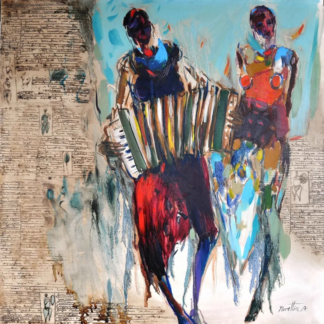 NURETTİN AKKAYA — “İsimsiz”, 2017 "İsimsiz" eseri NURETTİN AKKAYA tarafından 2017 yılında 90x90 cm ölçülerinde Tuval üzeri yağlı boya tekniği ile yapılmıştır.