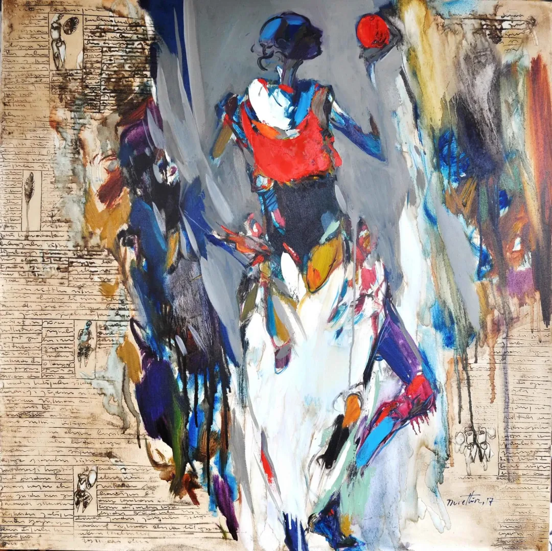 NURETTİN AKKAYA — “İsimsiz”, 2017 "İsimsiz" eseri NURETTİN AKKAYA tarafından 2017 yılında 90x90 cm ölçülerinde Tuval üzeri yağlı boya tekniği ile yapılmıştır.
