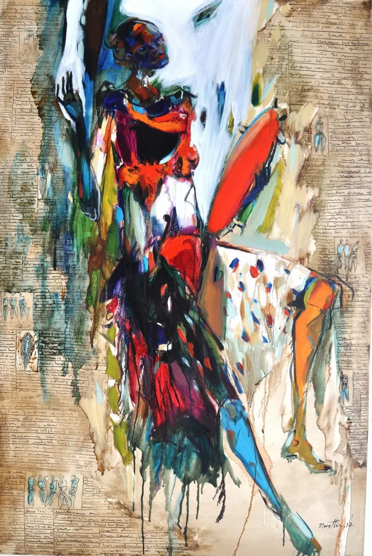 NURETTİN AKKAYA — “İsimsiz”, 2017 "İsimsiz" eseri NURETTİN AKKAYA tarafından 2017 yılında 150x100 cm ölçülerinde Tuval üzeri yağlı boya tekniği ile yapılmıştır.