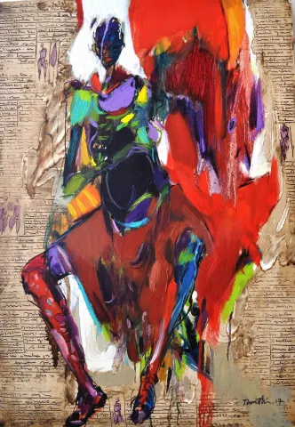NURETTİN AKKAYA — “Untitled”, 2017 "İsimsiz" eseri NURETTİN AKKAYA tarafından 2017 yılında 100x70 cm ölçülerinde Tuval üzeri yağlı boya tekniği ile yapılmıştır.