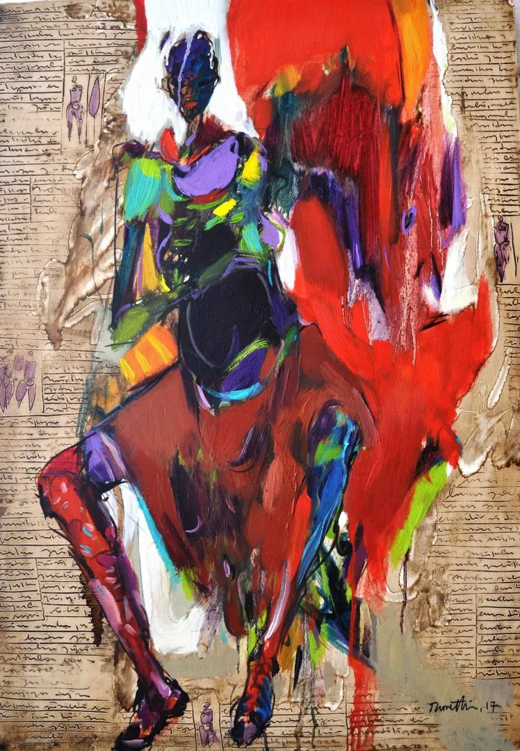 NURETTİN AKKAYA — “İsimsiz”, 2017 "İsimsiz" eseri NURETTİN AKKAYA tarafından 2017 yılında 100x70 cm ölçülerinde Tuval üzeri yağlı boya tekniği ile yapılmıştır.