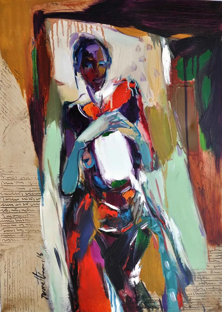 NURETTİN AKKAYA — “İsimsiz”, 2017 "İsimsiz" eseri NURETTİN AKKAYA tarafından 2017 yılında 70x50 cm ölçülerinde Tuval üzeri yağlı boya tekniği ile yapılmıştır.
