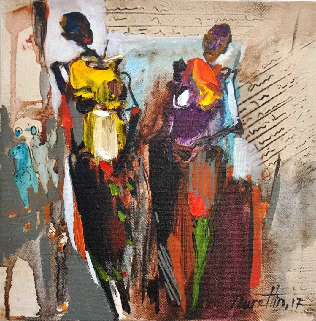 NURETTİN AKKAYA — “İsimsiz”, 2017 "İsimsiz" eseri NURETTİN AKKAYA tarafından 2017 yılında 25x25 cm ölçülerinde Tuval üzeri yağlı boya tekniği ile yapılmıştır.