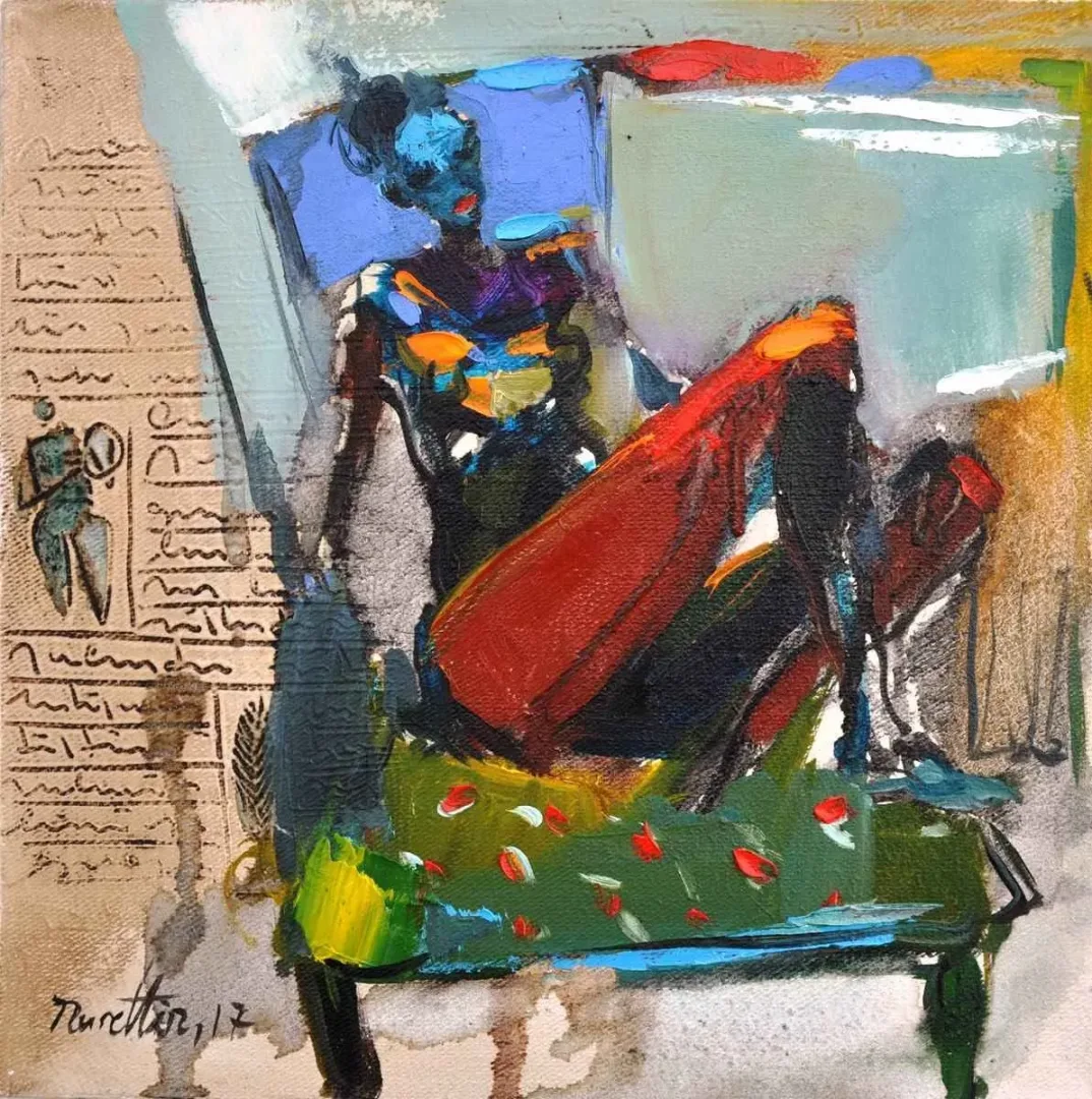 NURETTİN AKKAYA — “İsimsiz”, 2017 "İsimsiz" eseri NURETTİN AKKAYA tarafından 2017 yılında 25x25 cm ölçülerinde Tuval üzeri yağlı boya tekniği ile yapılmıştır.