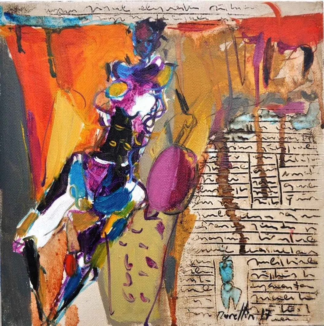 NURETTİN AKKAYA — “İsimsiz”, 2017 "İsimsiz" eseri NURETTİN AKKAYA tarafından 2017 yılında 25x25 cm ölçülerinde Tuval üzeri yağlı boya tekniği ile yapılmıştır.