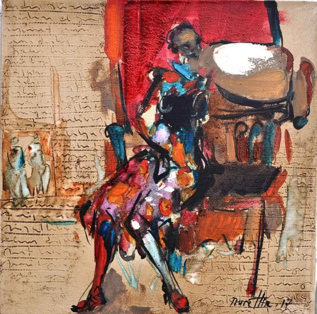 NURETTİN AKKAYA — “İsimsiz”, 2017 "İsimsiz" eseri NURETTİN AKKAYA tarafından 2017 yılında 25x25 cm ölçülerinde Tuval üzeri yağlı boya tekniği ile yapılmıştır.