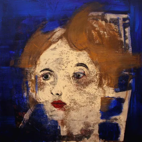 ÖZDEN GEZER — “İsimsiz”, 2017 "İsimsiz" eseri ÖZDEN GEZER tarafından 2017 yılında 50x50 cm ölçülerinde Tuval üzeri akrilik boya tekniği ile yapılmıştır.