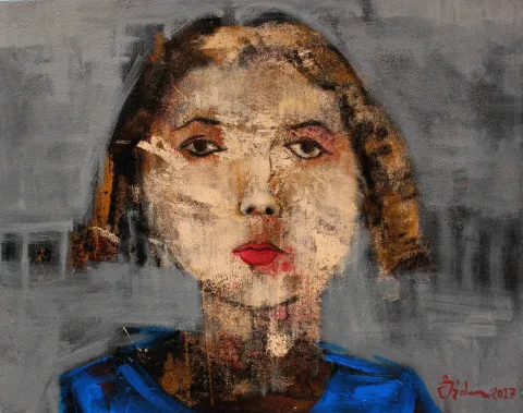 ÖZDEN GEZER — “İsimsiz”, 2017 "İsimsiz" eseri ÖZDEN GEZER tarafından 2017 yılında 40x50 cm ölçülerinde Tuval üzeri akrilik boya tekniği ile yapılmıştır.