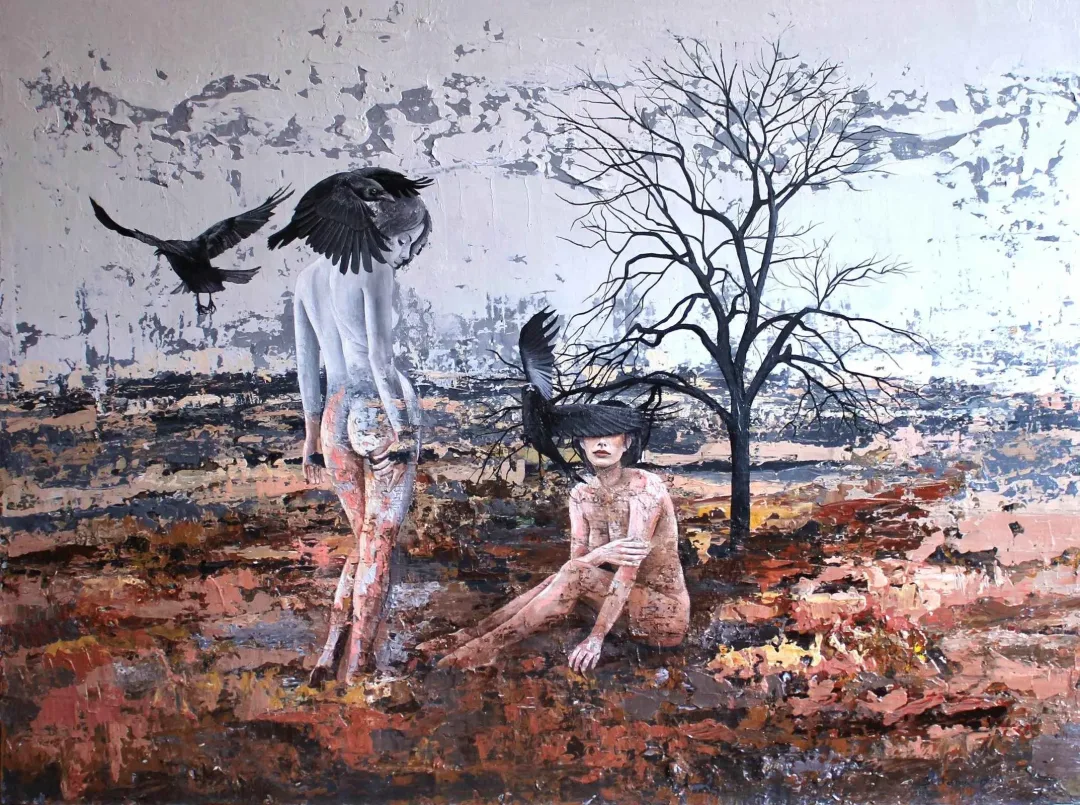 "İsimsiz" eseri ŞAHİN DEMİR tarafından 2017 yılında 90x120 cm ölçülerinde Tuval üzeri akrilik boya tekniği ile yapılmıştır.