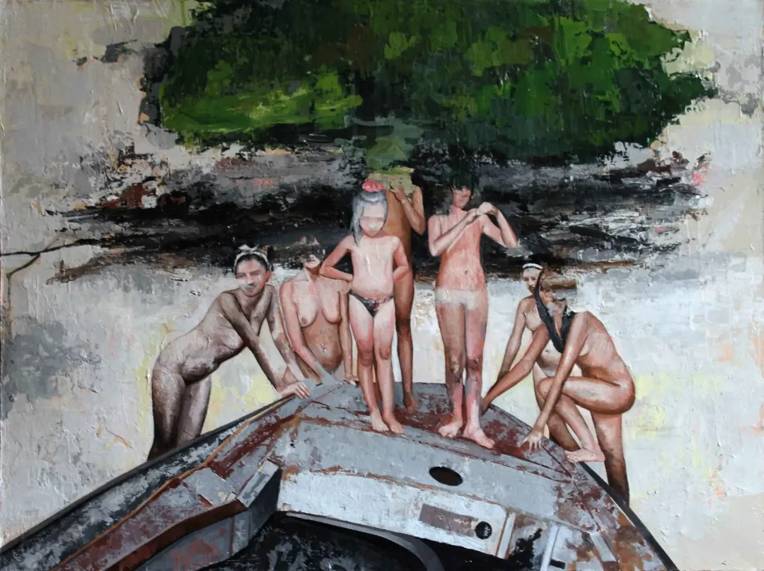 ŞAHİN DEMİR — “İsimsiz”, 2017 "İsimsiz" eseri ŞAHİN DEMİR tarafından 2017 yılında 60x80 cm ölçülerinde Tuval üzeri akrilik boya tekniği ile yapılmıştır.