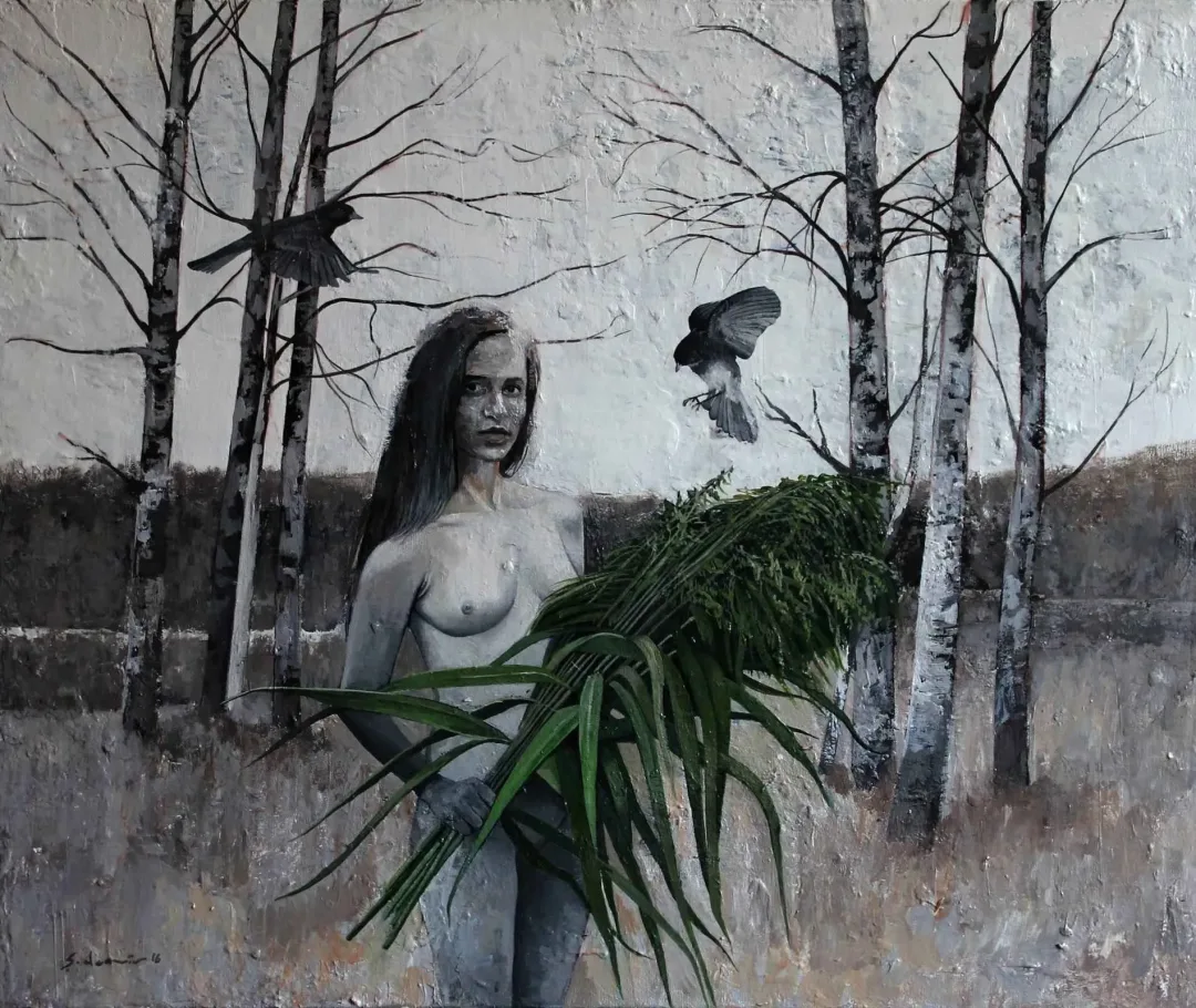 ŞAHİN DEMİR — “İsimsiz”, 2016 "İsimsiz" eseri ŞAHİN DEMİR tarafından 2016 yılında 50x60 cm ölçülerinde Tuval üzeri akrilik boya tekniği ile yapılmıştır.