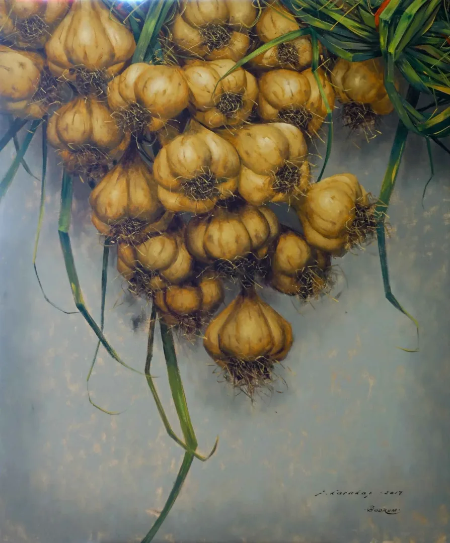 Bu eser FATİH KARAKAŞ tarafından 2017 yılında 120x100 cm ölçülerinde Tuval üzeri yağlı boya tekniği ile yapılmıştır.