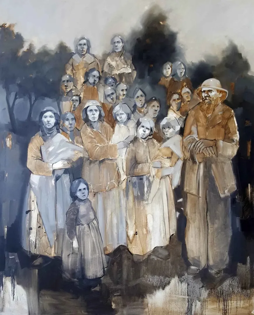 yakınlaştır "Gazel" eseri SEMA ÖCAL tarafından 150x120 cm ölçülerinde Tuval üzeri yağlı boya tekniği ile yapılmıştır.