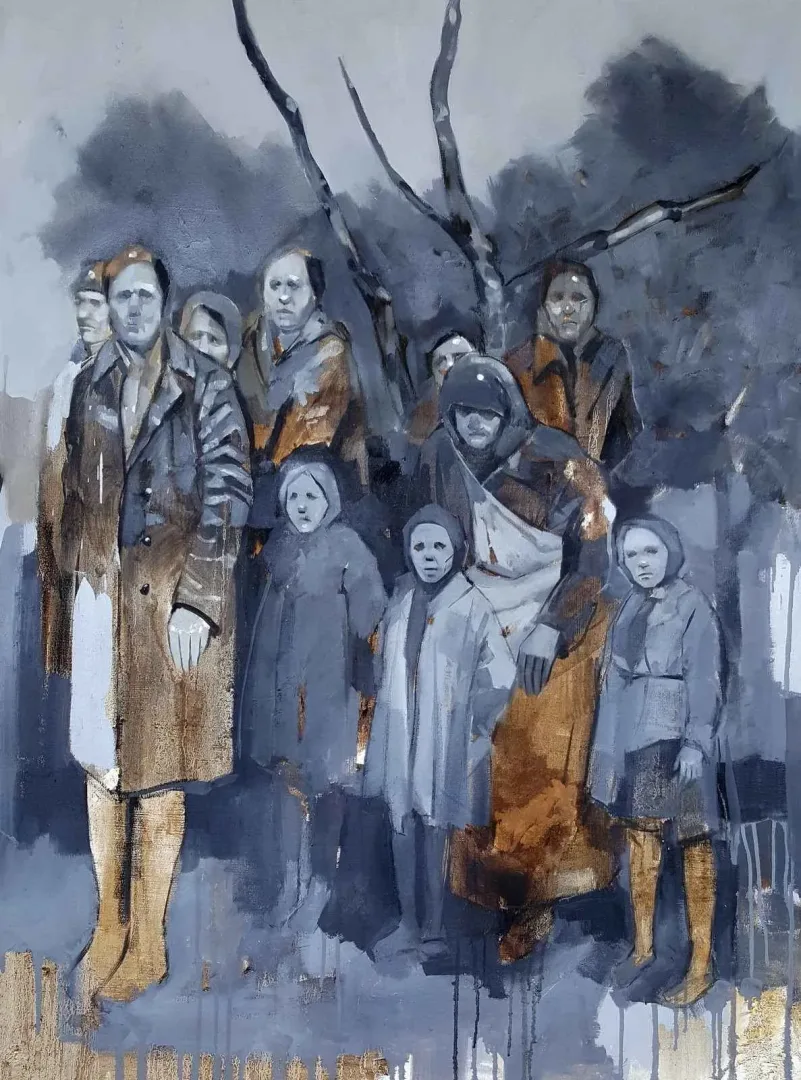 yakınlaştır "Göçebe" eseri SEMA ÖCAL tarafından 120x90 cm ölçülerinde Tuval üzeri yağlı boya tekniği ile yapılmıştır.