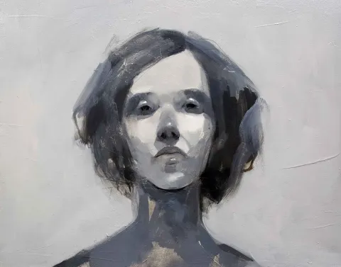 SEMA ÖCAL — “Portre” "Portre" eseri SEMA ÖCAL tarafından 40x50 cm ölçülerinde Tuval üzeri yağlı boya tekniği ile yapılmıştır.