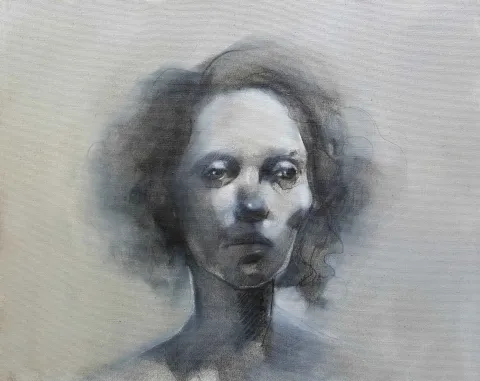 SEMA ÖCAL — “Portre” "Portre" eseri SEMA ÖCAL tarafından 40x50 cm ölçülerinde Tuval üzeri yağlı boya tekniği ile yapılmıştır.