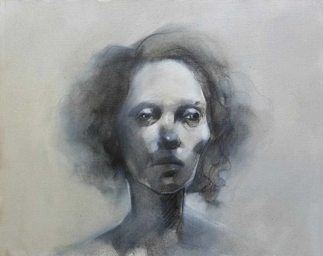 "Portre" eseri SEMA ÖCAL tarafından 40x50 cm ölçülerinde Tuval üzeri yağlı boya tekniği ile yapılmıştır.