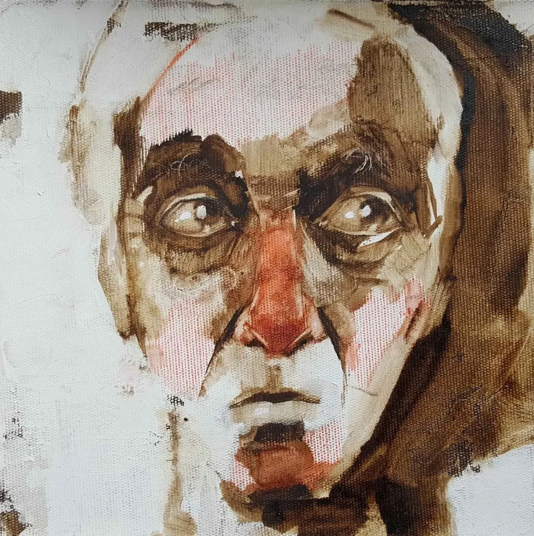 yakınlaştır "Portre" eseri SEMA ÖCAL tarafından 20x20 cm ölçülerinde Tuval üzeri yağlı boya tekniği ile yapılmıştır.