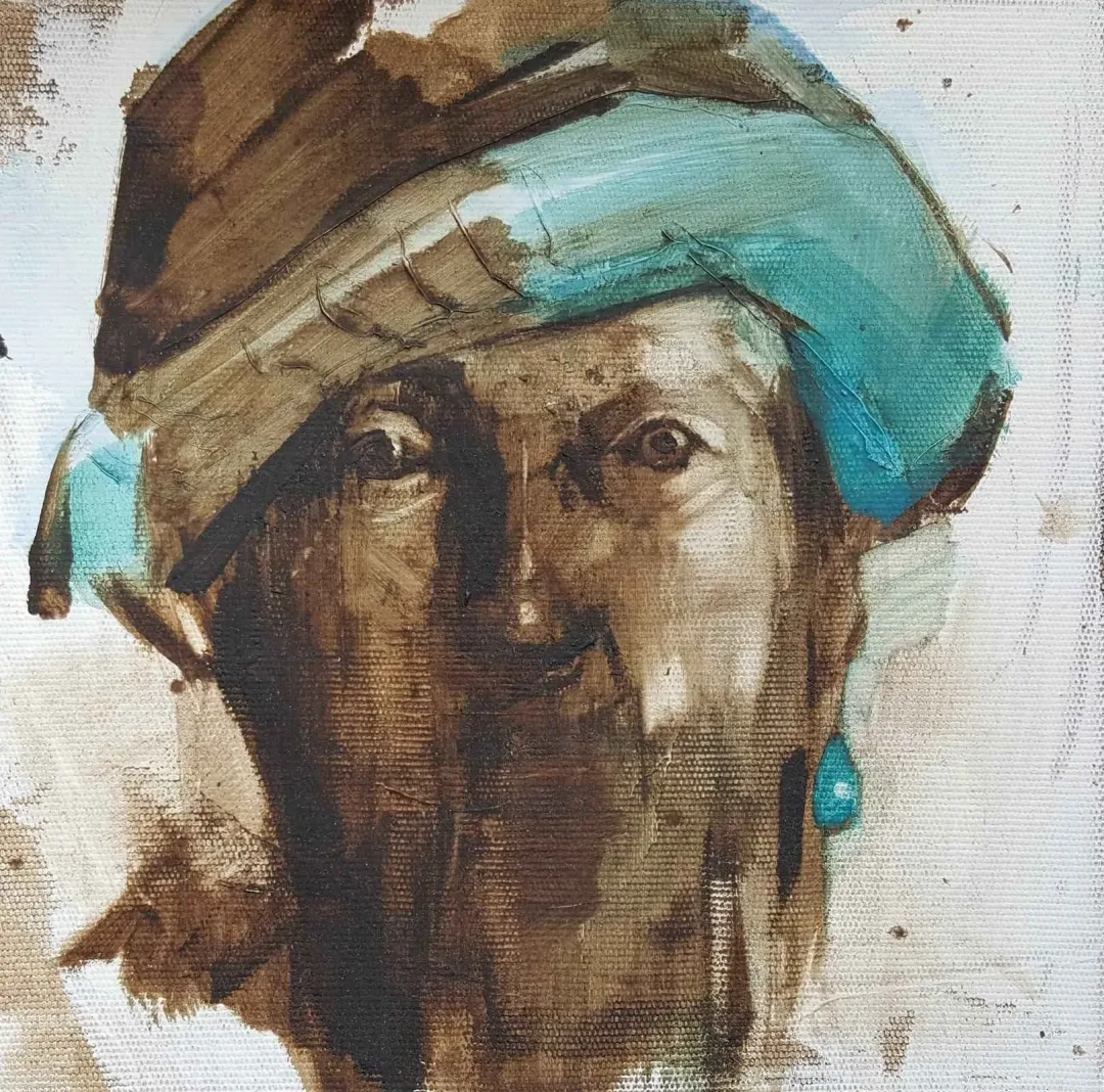 yakınlaştır "Portre" eseri SEMA ÖCAL tarafından 20x20 cm ölçülerinde Tuval üzeri yağlı boya tekniği ile yapılmıştır.