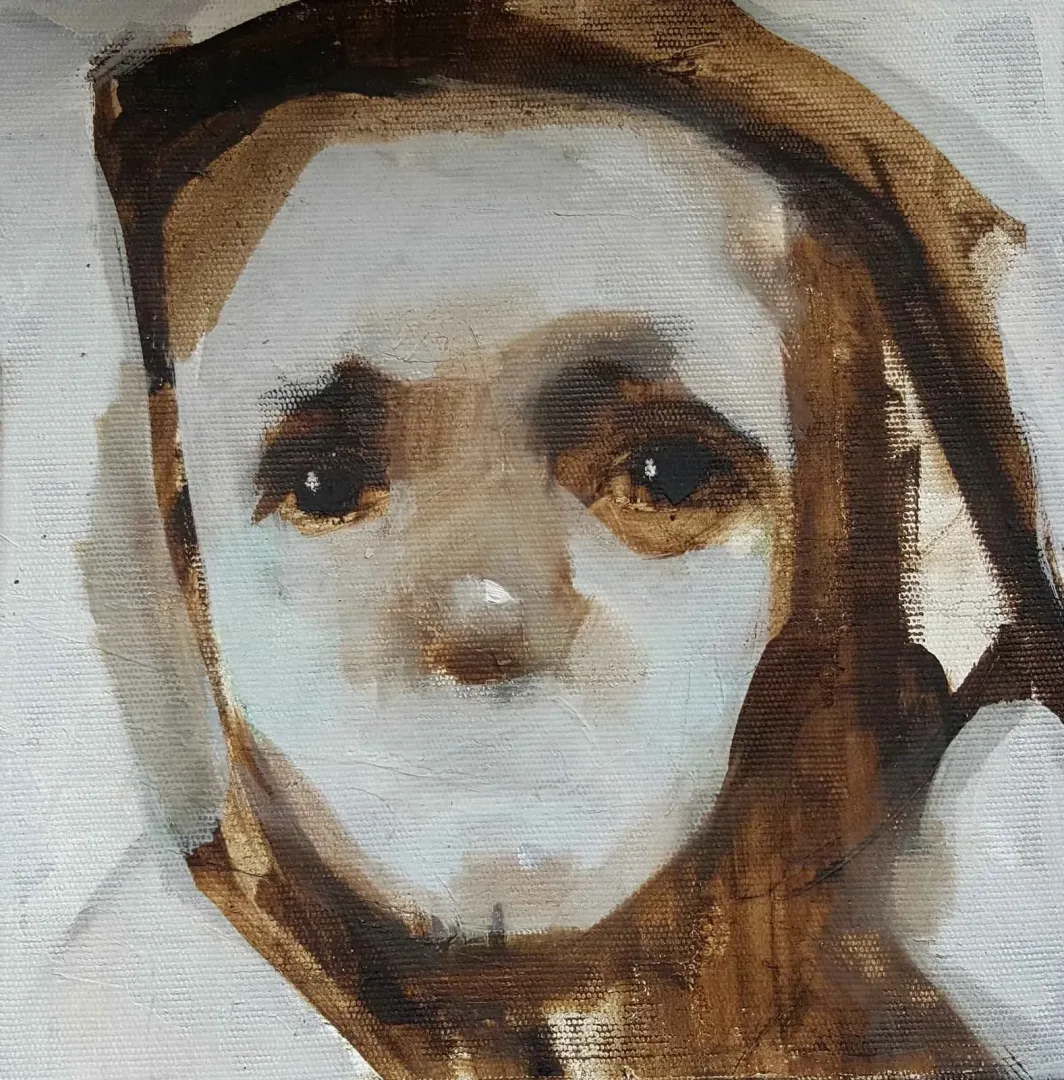 yakınlaştır "Portre" eseri SEMA ÖCAL tarafından 20x20 cm ölçülerinde Tuval üzeri yağlı boya tekniği ile yapılmıştır.