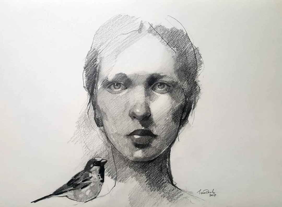 yakınlaştır "Portre" eseri SEMA ÖCAL tarafından 33x42 cm ölçülerinde Kağıda Kurşun kalem tekniği ile yapılmıştır.