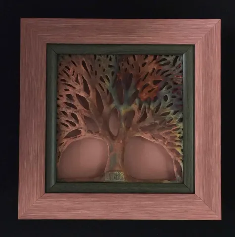 SEYHAN YILMAZ — “Bahar Serisi-III”, 2017 "Bahar Serisi-III" eseri SEYHAN YILMAZ tarafından 2017 yılında 29x29x3.5 cm ölçülerinde Döküm ve Elle Şekillendirme, Bakır Matı Redüksiyon, 1000°C tekniği ile yapılmıştır.