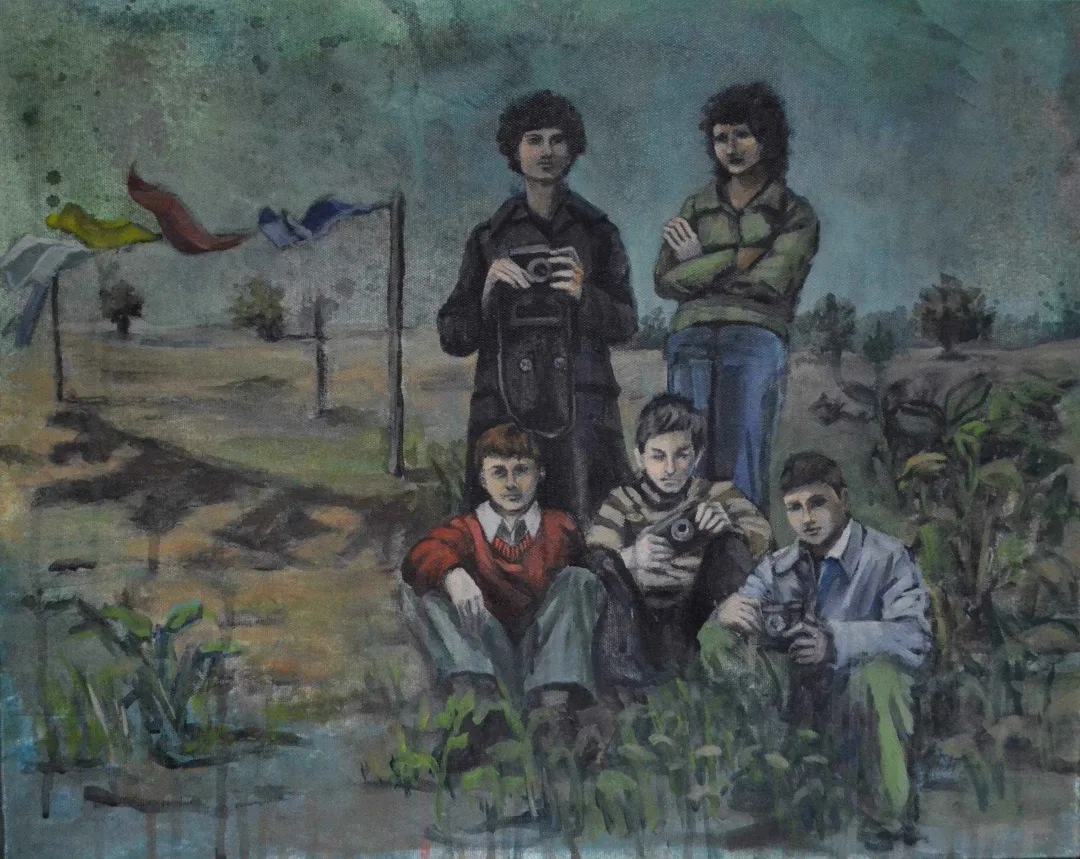 yakınlaştır "Gitmeden" eseri ŞİRİN YILMAZ tarafından 2017 yılında 40x50 cm ölçülerinde Tuval üzeri akrilik boya tekniği ile yapılmıştır.
