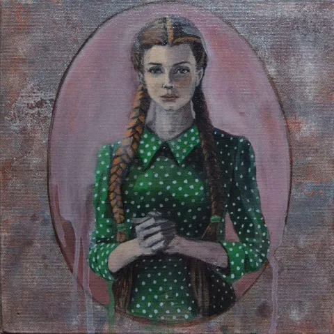 ŞİRİN YILMAZ — “Kararsız”, 2017 "Kararsız" eseri ŞİRİN YILMAZ tarafından 2017 yılında 25x25 cm ölçülerinde Tuval üzeri akrilik boya tekniği ile yapılmıştır.