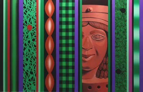 "Bereket" eseri ŞÜKRÜ KARAKUŞ tarafından 2016 yılında 115x180 cm ölçülerinde Tuvale üzeri akrilik boya tekniği ile yapılmıştır.
