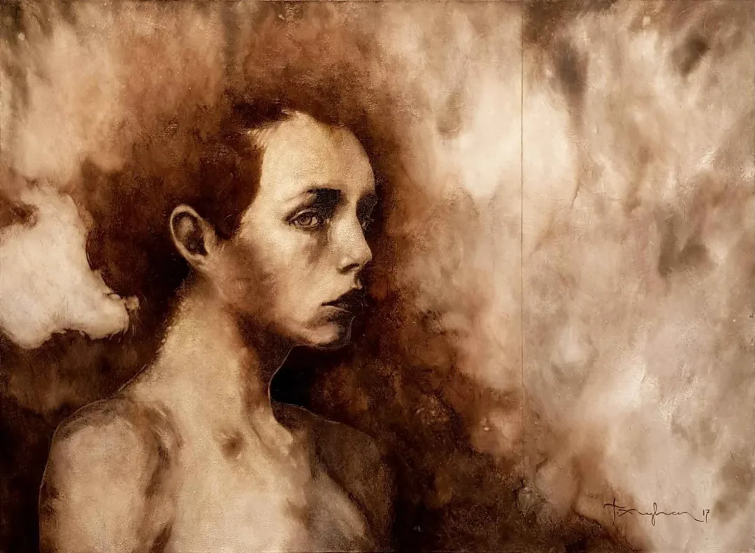 yakınlaştır "Şakül" eseri TALAT AYHAN tarafından 52x70 cm ölçülerinde Tuval üzeri karışık teknik tekniği ile yapılmıştır.
