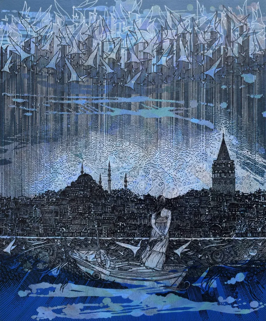 ENGİN KORKMAZ — 2017 Bu eser ENGİN KORKMAZ tarafından 2017 yılında 60x50 cm ölçülerinde Tuvale üzeri akrilik boya tekniği ile yapılmıştır.