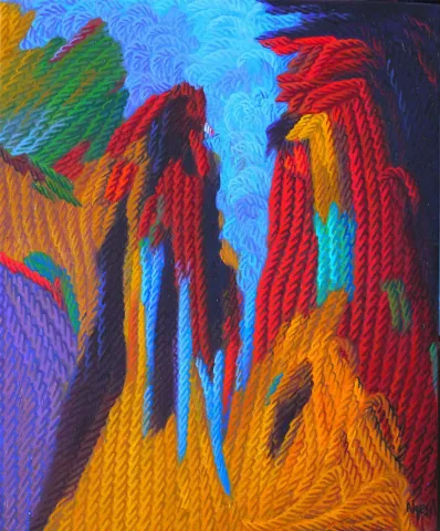 "Duman altı" eseri AHMET YEŞİL tarafından 2017 yılında 60x50 cm ölçülerinde Tuval üzeri yağlı boya tekniği ile yapılmıştır.