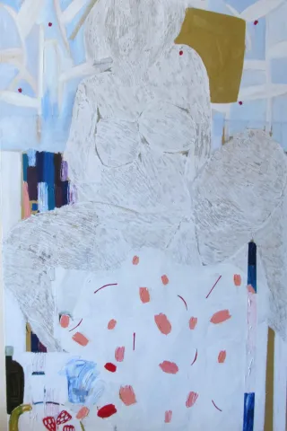 YALDA JAFARİ YAGHİN — “İsimsiz”, 2017 "İsimsiz" eseri YALDA JAFARİ YAGHİN tarafından 2017 yılında 150x100 cm ölçülerinde Tuval üzeri yağlı boya tekniği ile yapılmıştır.