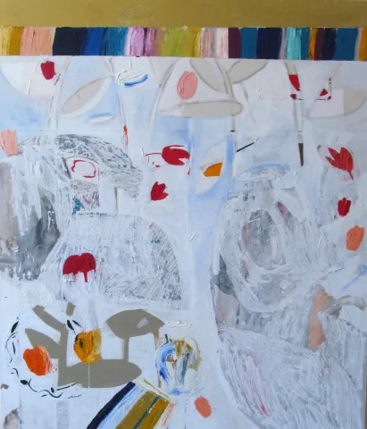 YALDA JAFARİ YAGHİN — “İsimsiz”, 2017 "İsimsiz" eseri YALDA JAFARİ YAGHİN tarafından 2017 yılında 120x100 cm ölçülerinde Tuval üzeri yağlı boya tekniği ile yapılmıştır.