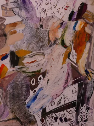 YALDA JAFARİ YAGHİN — “İsimsiz”, 2017 "İsimsiz" eseri YALDA JAFARİ YAGHİN tarafından 2017 yılında 40x30 cm ölçülerinde Tuval üzeri yağlı boya tekniği ile yapılmıştır.