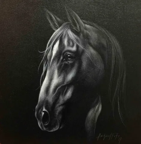 "isimsiz" eseri BEHZAT FEYZULLAH tarafından 2017 yılında 25x25 cm ölçülerinde Tuval üzeri yağlı boya tekniği ile yapılmıştır.