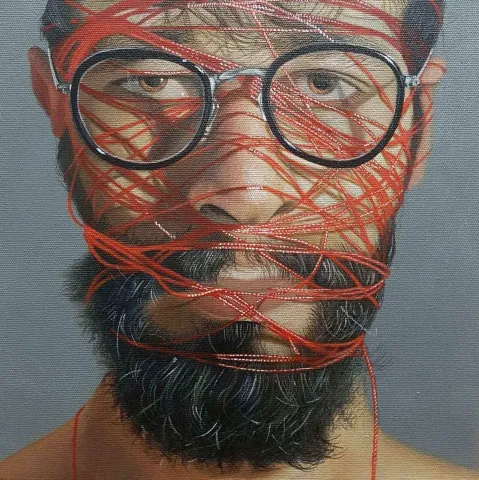 EMRAH EMİR — “İsimsiz”, 2017 "İsimsiz" eseri EMRAH EMİR tarafından 2017 yılında 25x25 cm ölçülerinde Tuval üzeri akrilik boya tekniği ile yapılmıştır.