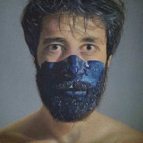 EMRAH EMİR — “Depersonalization”, 2017 "Depersonalization" eseri EMRAH EMİR tarafından 2017 yılında 25x25 cm ölçülerinde Tuval üzeri akrilik boya tekniği ile yapılmıştır.