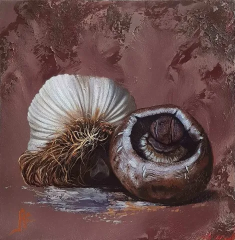 "isimsiz" eseri HÜSEYİN FEYZULLAH tarafından 2017 yılında 25x25 cm ölçülerinde Tuval üzeri yağlı boya tekniği ile yapılmıştır.